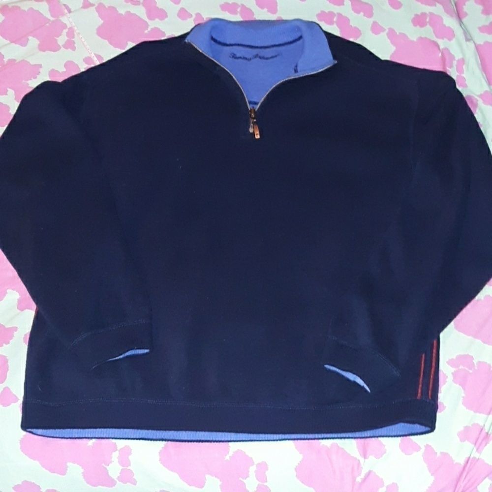 Tommy Bahama Flipside Reversible ¼ Zip Sweater XL‎